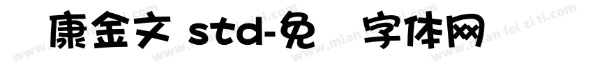 华康金文 std字体转换